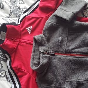 3T boys sueter adidas and columbia